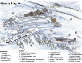 Mapa časti Aime 2000 - Lyžovačky v Alpách, www.hitka.sk 