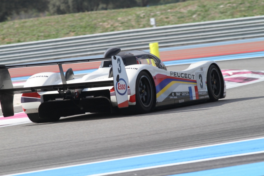 Peugeot 905 v zákrute na okruhu Paul Ricard (Ivan Hitka - CK HITKA)