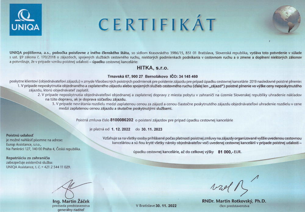 ​Certifikat Uniqa [Kliknite a potiahnite pre presunutie] ​
