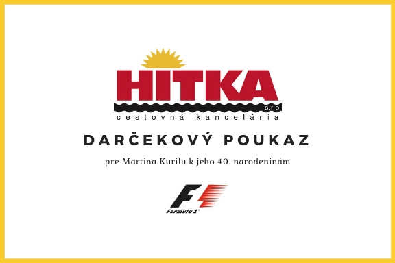 Poukážka na jazdu na formuli F1