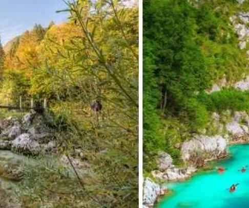 Slovinskom cez Národný park Triglav do slovinskej vinárskej oblasti - výhľady na smaragdovú rieku