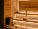 Armon Greenblu Hotel-wellnes v stredisku Folgarida - pohľad na fínsku saunu v  hotelovom wellness