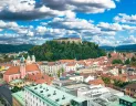 Slovinskom cez Národný park Triglav do slovinskej vinárskej oblasti - pohľad na mesto