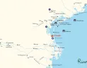 Mapa plavebnej oblasti Taliansko
