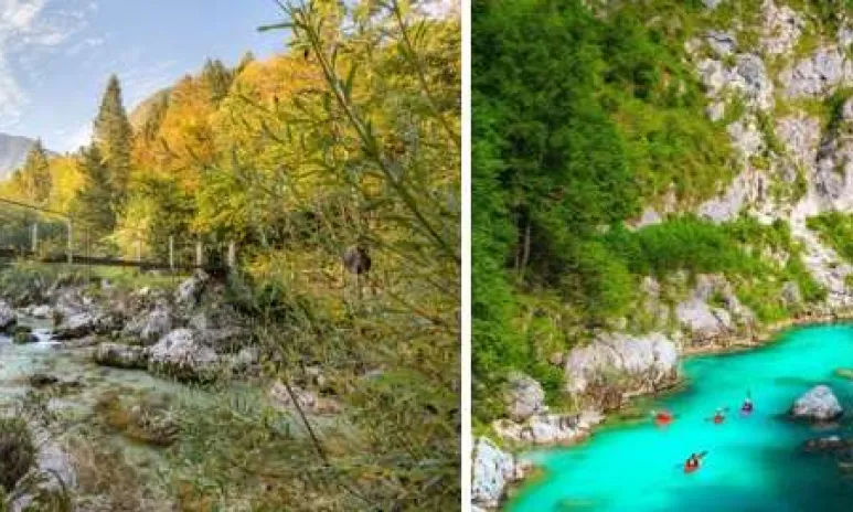 Slovinskom cez Národný park Triglav do slovinskej vinárskej oblasti - výhľady na smaragdovú rieku