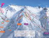Mapa lyžiarskej oblasti Valmeinier / Galibier Thabor na rok 2019/20 - Lyžovačky v Alpách, www.hitka.sk
