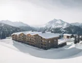 Komplex Les Balcons de La Rosiere, budova hotela Alparena (© Les Balcons) Lyžovačky v Alpách, Dovolenka na lodi a plavby, Formula F1, www.hitka.sk