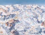 Mapa lyžiarskej oblasti Civetta