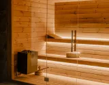 Armon Greenblu Hotel-wellnes v stredisku Folgarida - pohľad na fínsku saunu v  hotelovom wellness
