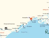 Mapa plavebnej oblasti Camargue