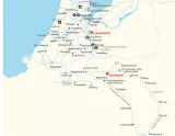 Mapa plavebnej oblasti Holandsko