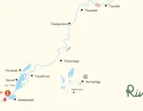 Mapa plavebnej oblasti Tisza v Maďarsku