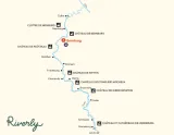 Mapa plavebnej oblasti Saale v Nemecku