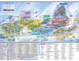 Mapa strediska Les Menuires (© OT Les Menuires / St Martin) - Lyžovačky v Alpách, www.hitka.sk
