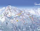 Plán lyžiarskej lokality Les Arcs  (© OT Les Arcs- Bourg Développement) - Lyžovačky v Alpách, www.hitka.sk