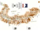 Mapa oblasti Chamonix s vyznačenými ubytovaniami  - Lyžovačky v Alpách, www.hitka.sk 