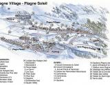 Mapa časti Plagne Soleil a Plagne Villages - Lyžovačky v Alpách, www.hitka.sk 