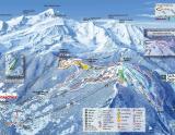 Lyžiarska mapa oblasti Les Houches  - Lyžovačky v Alpách, www.hitka.sk 