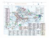 Mapa strediska La Toussuire (© OT La Toussuire) - Lyžovačky v Alpách, www.hitka.sk