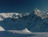 Pohľad na Aiguille du Fruit a ľadovce Vanoise (© Courchevel Tourisme, Patrick Pachod) - Lyžovačky v Alpách, www.hitka.sk 