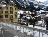 Pohľad na Wengen z hotela Falken (© Hitka) - Lyžovačky v Alpách, www.hitka.sk
