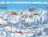 Lyžiarska mapa údolia Chamonix Mont Blanc - Lyžovačky v Alpách, www.hitka.sk 