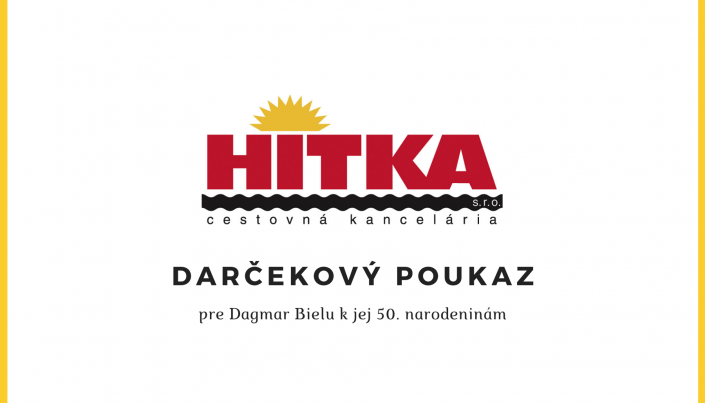 Darčekový poukaz Darčekový poukaz
