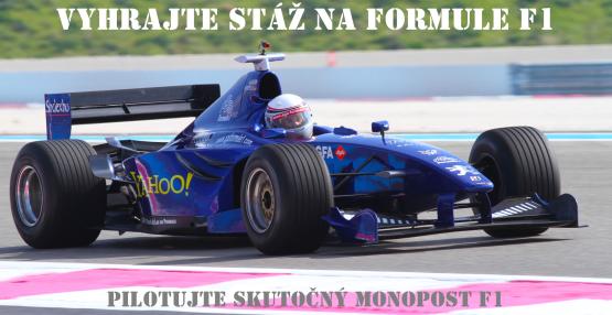 Vyhrajte stáž na monoposte F1! Vyhrajte stáž na monoposte F1!