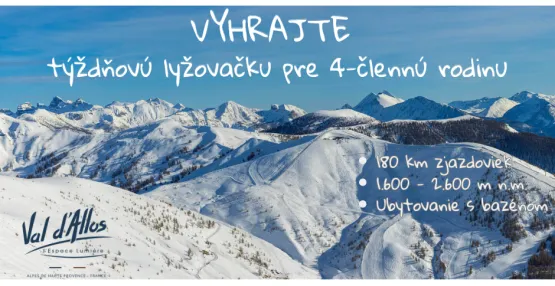Vyhrajte lyžovačku pre 4-člennú rodinu!